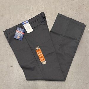NEW Dickies Charcoal Boys Flat Front Pants Size Husky 20